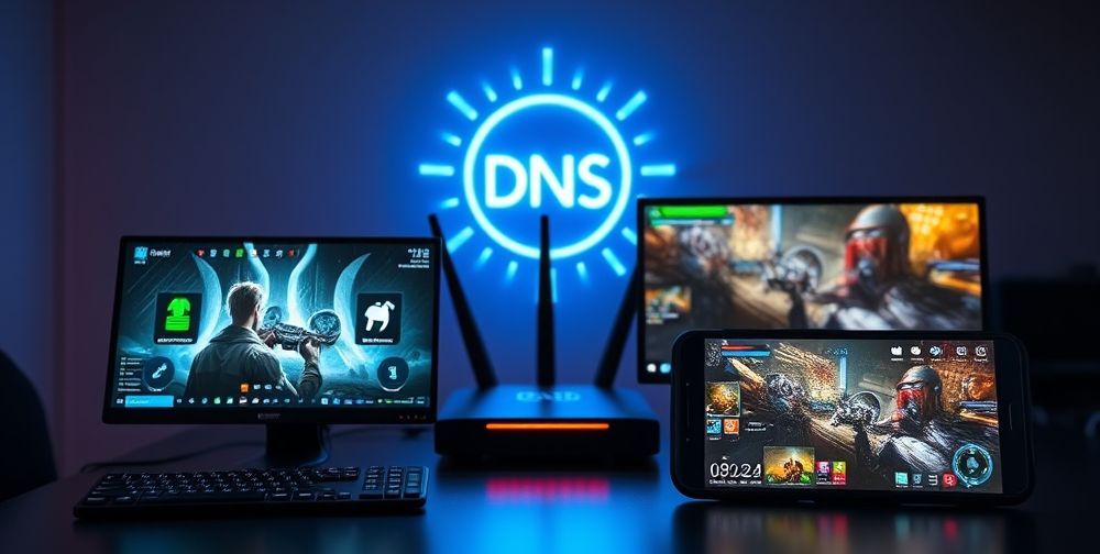 کاهش پینگ اینترنت در بازی‌های موبایل و کامپیوتر با تغییر DNS سریع
