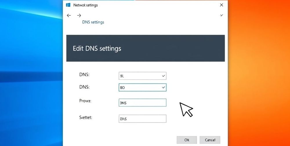 راهنمای تصویری تغییر DNS برای کاهش پینگ در ویندوز و تجهیزات شبکه